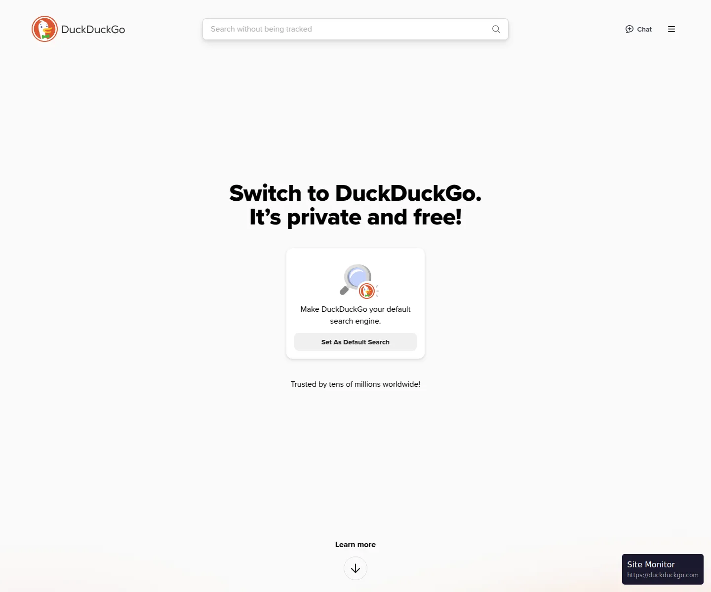 Duckduckgo screenshot