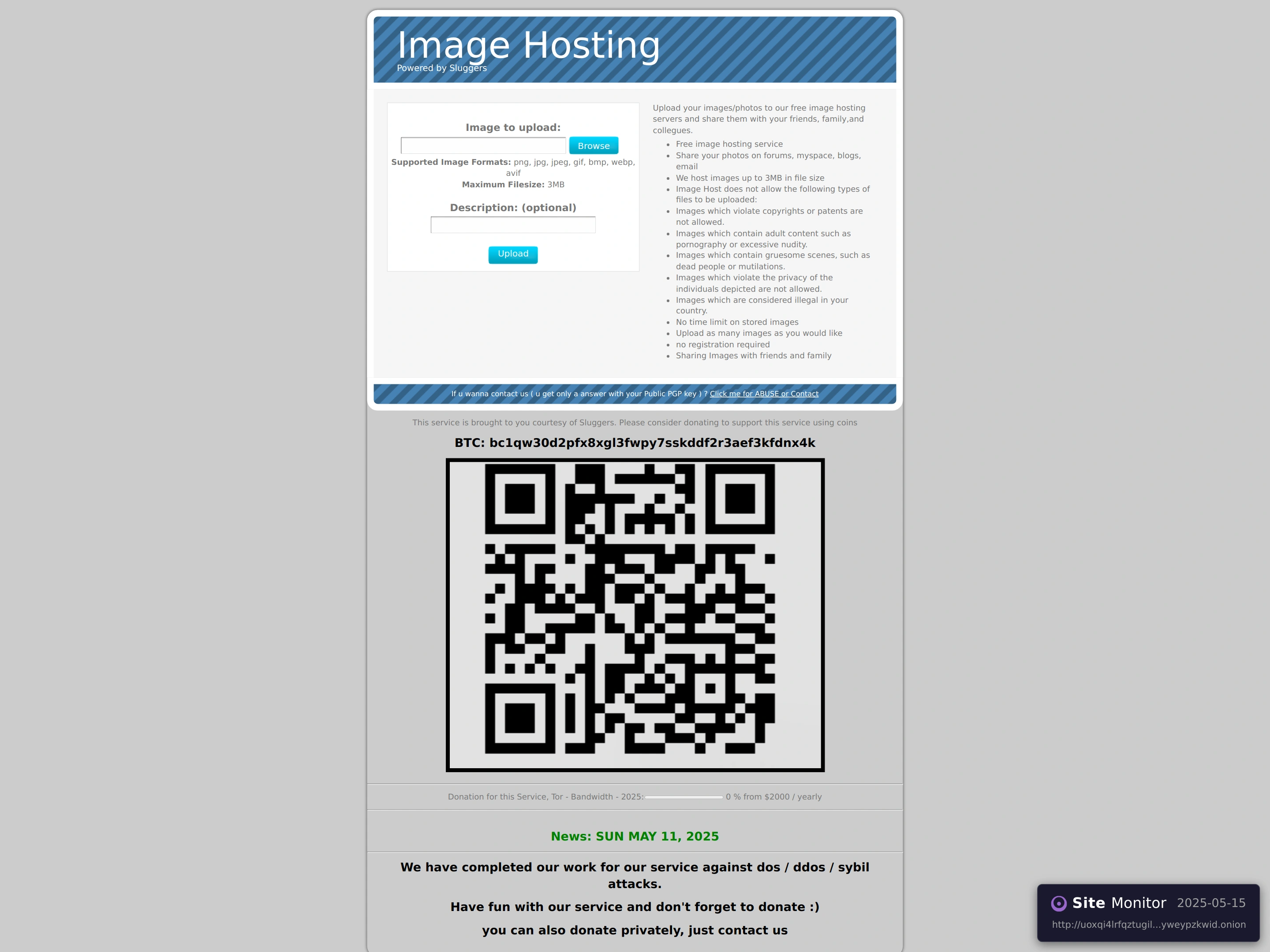 Image Hosting screenshot
